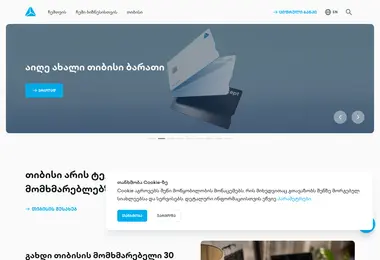 Screenshot of tbcstatus.com.ge