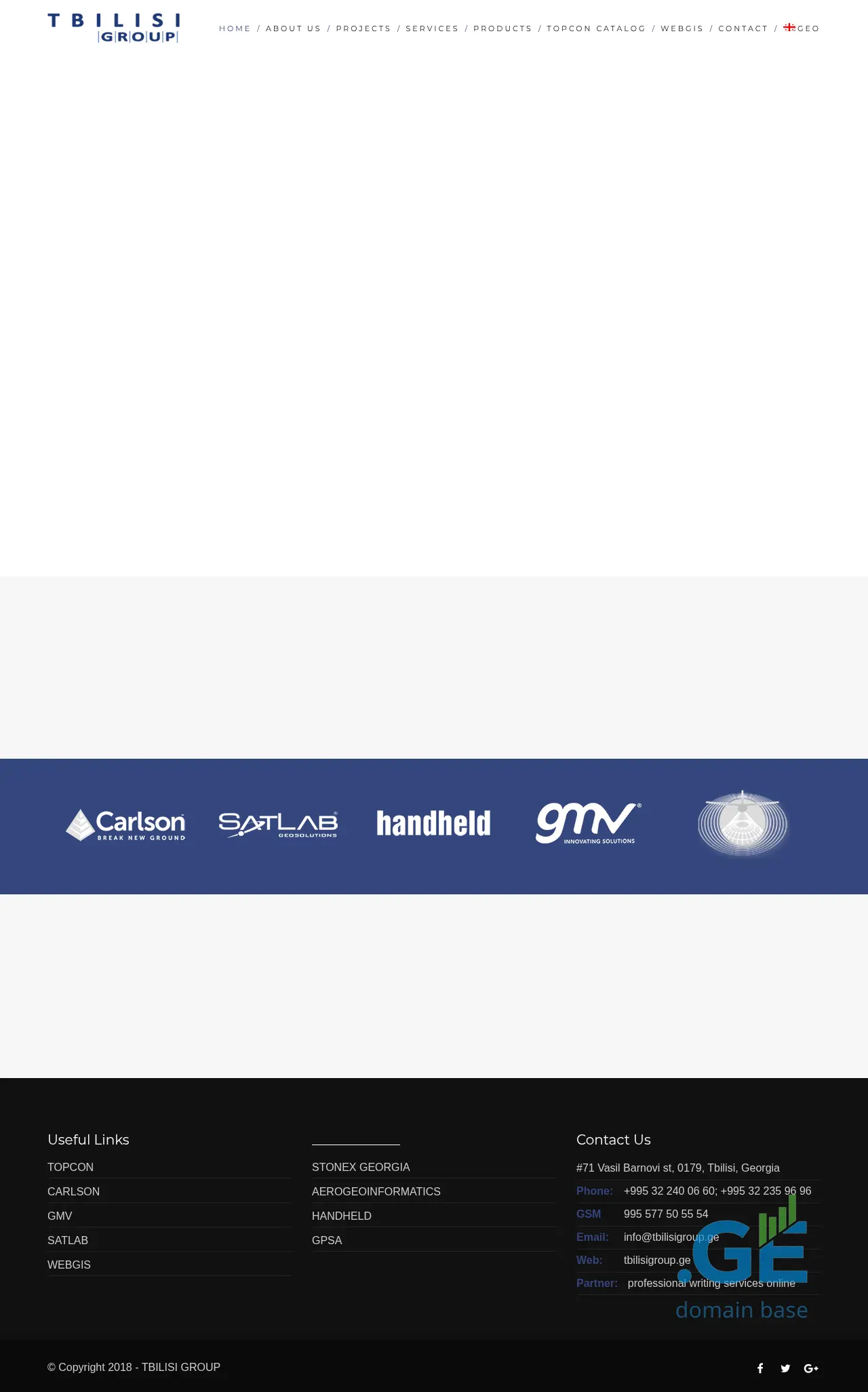 Screenshot of the site tbilisigroup.ge
