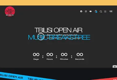 Screenshot of tbilisiopenair.ge