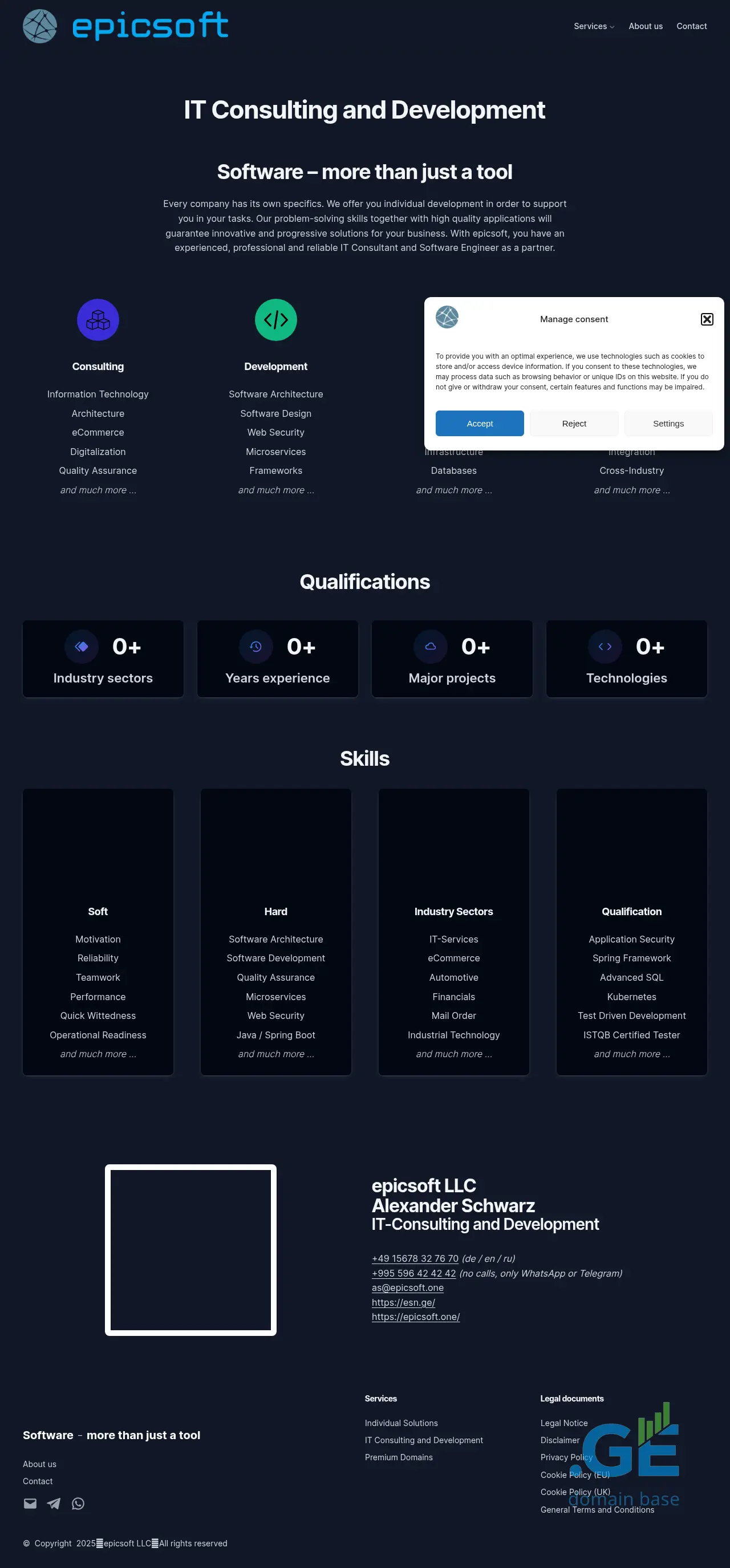 Screenshot of the site techlab.ge