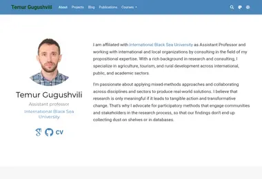 Screenshot of temurgugushvili.ge