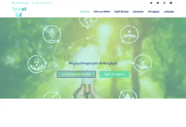 Screenshot of testel.ge