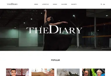 Screenshot of thediary.ge