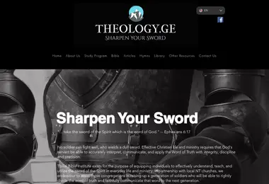 Screenshot of theology.ge