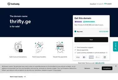 Screenshot of thrifty.ge