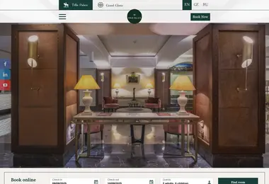 Screenshot of tiflispalace.ge