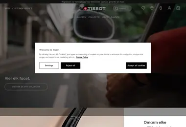 Screenshot of tissot.ge