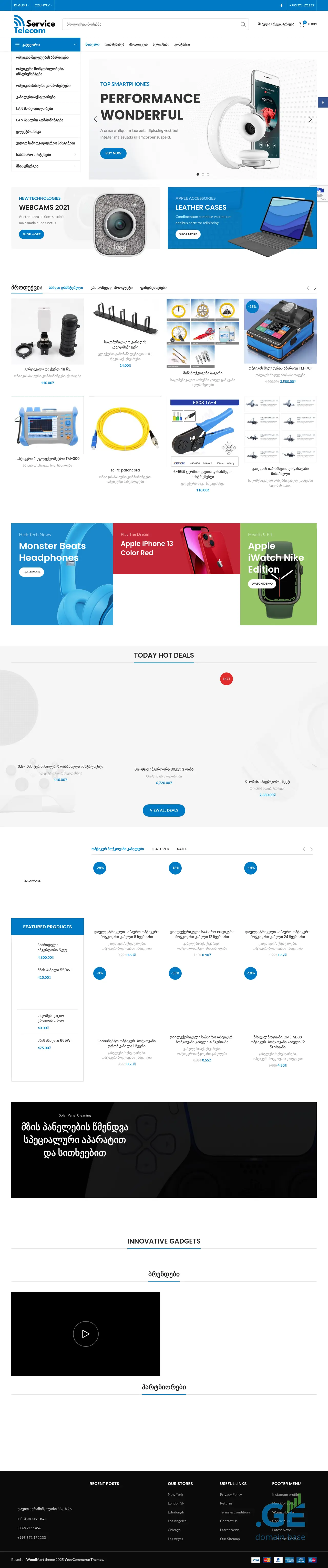 Screenshot of the site tmservice.ge