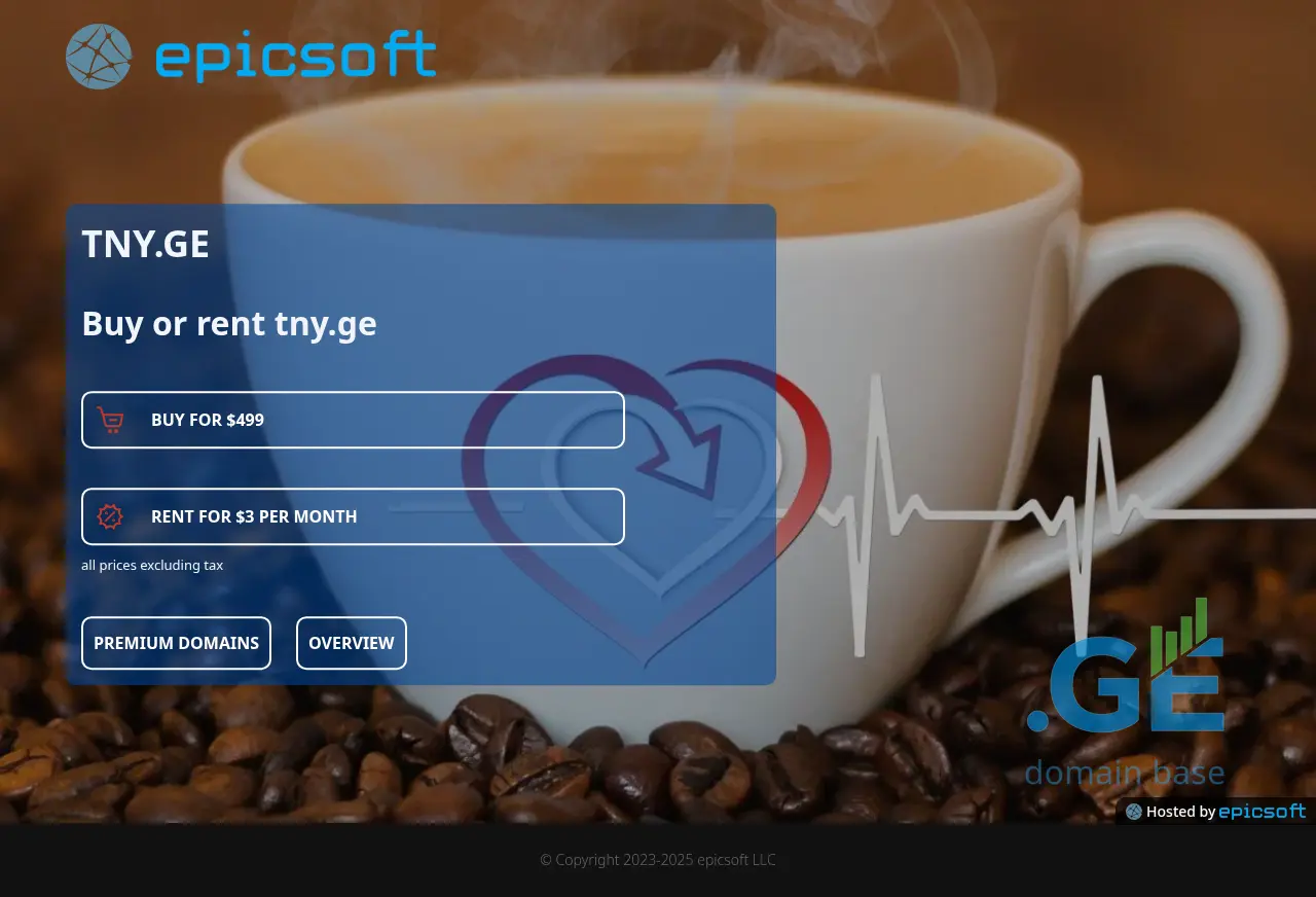 Screenshot of the site tny.ge