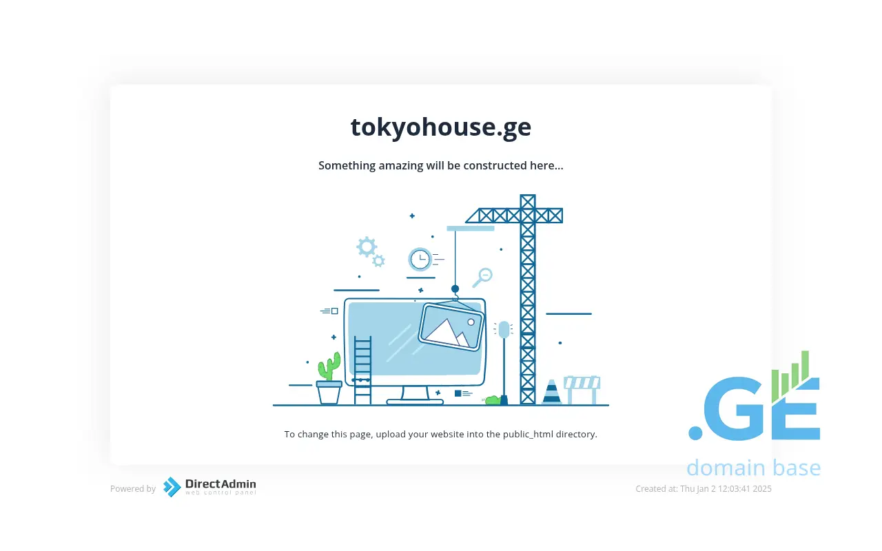 Screenshot of the site tokyohouse.ge