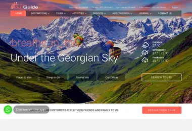 Screenshot of tourguide.ge