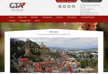 Screenshot of tourism-association.ge