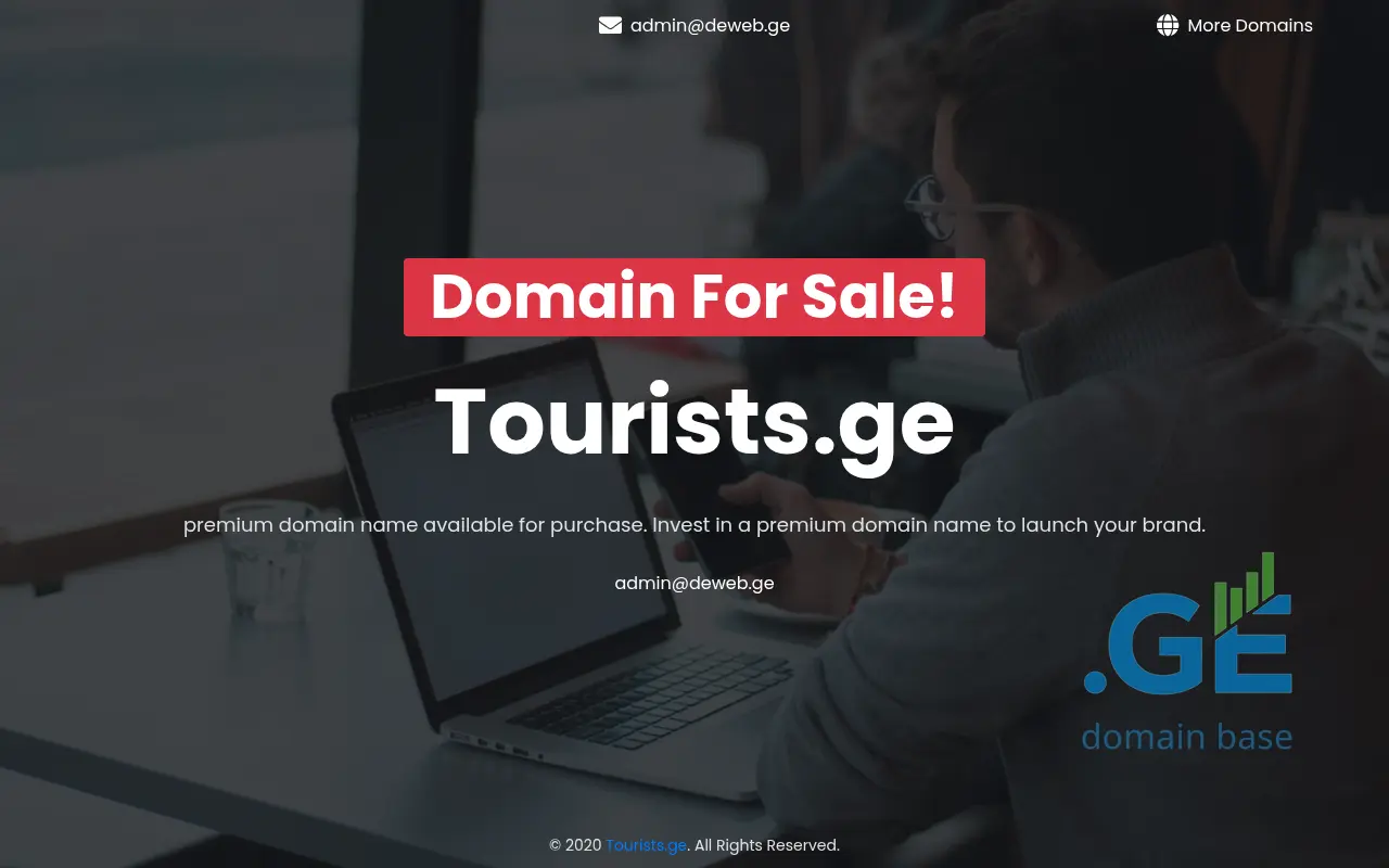 Screenshot of the site tourists.ge