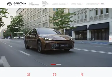 Screenshot of toyota-tegeta.ge