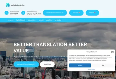 Screenshot of translateservice.ge