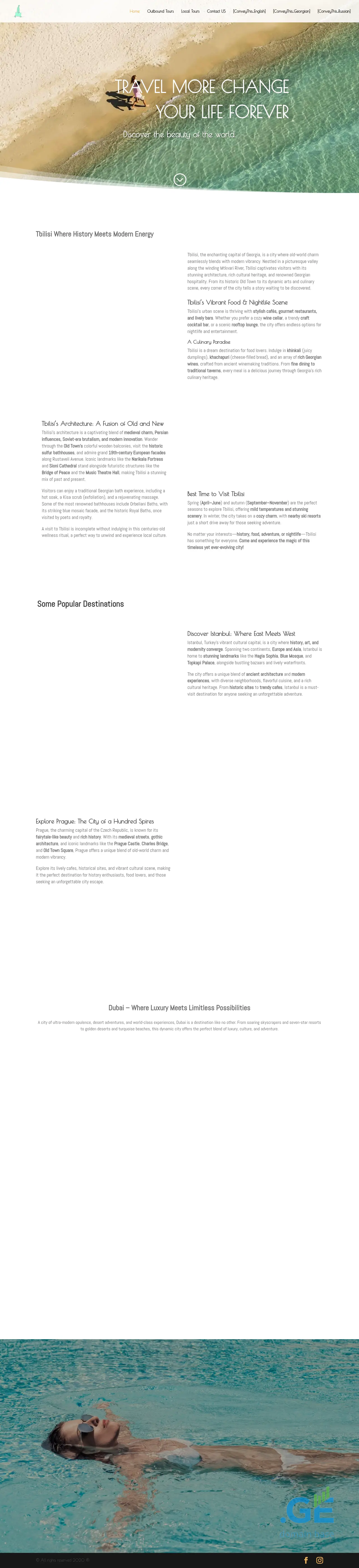 Screenshot of the site travelmarket.com.ge