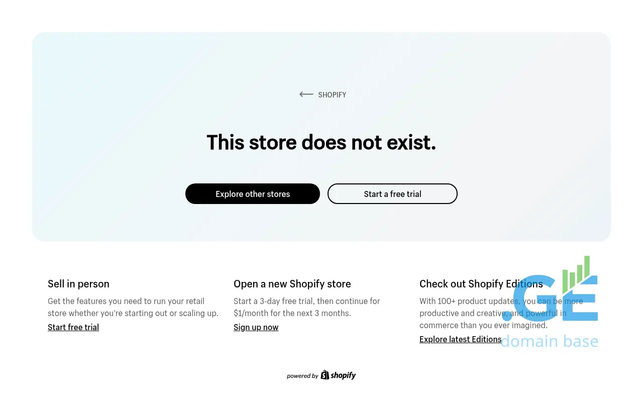 Screenshot of the site trendshop.ge