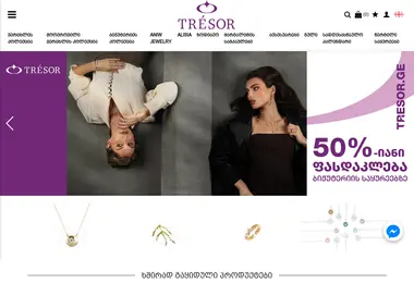 Screenshot of tresor.ge
