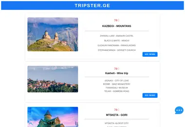 Screenshot of tripster.ge
