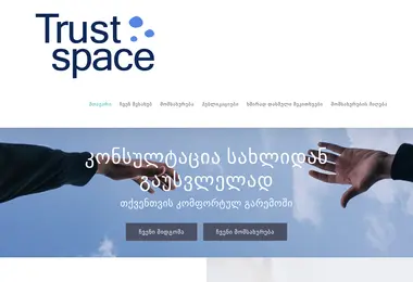 Screenshot of trustspace.ge