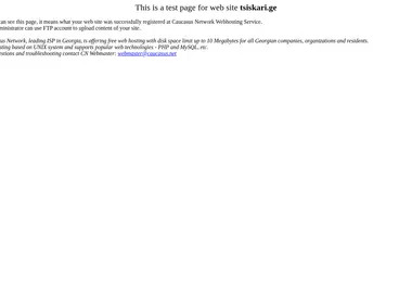 Screenshot of tsiskari.ge