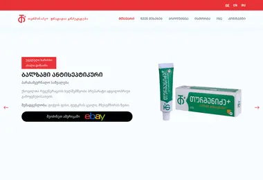 Screenshot of turmanidzeplus.ge
