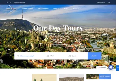 Screenshot of tushetiland.ge