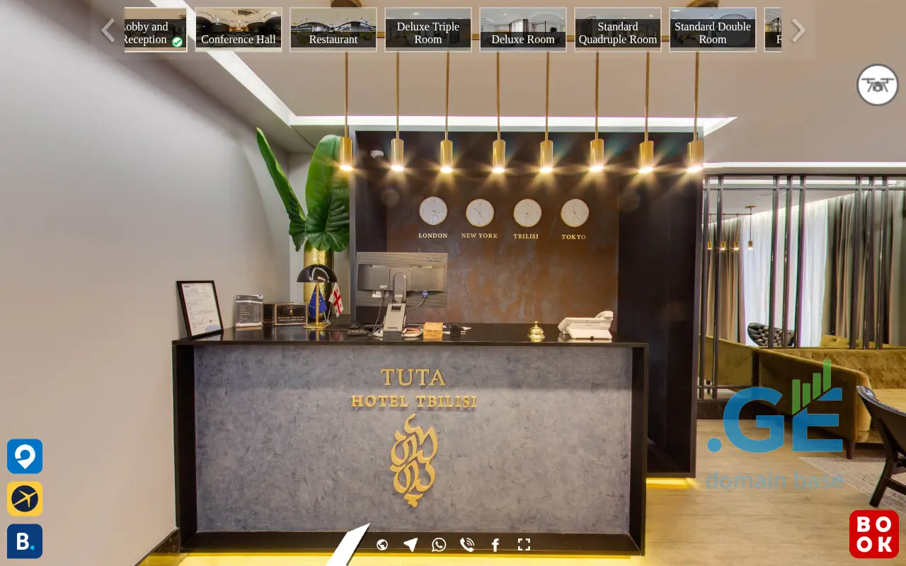 Screenshot of the site tutahotel.com.ge