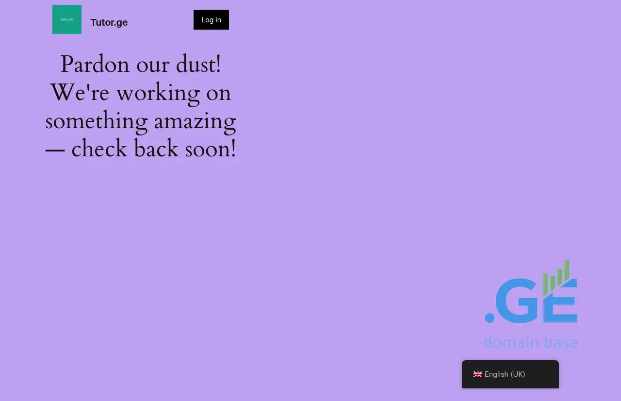 Screenshot of the site tutor.ge