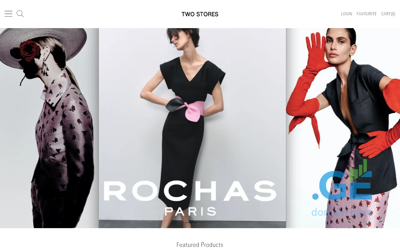 Screenshot of the site twostores.ge