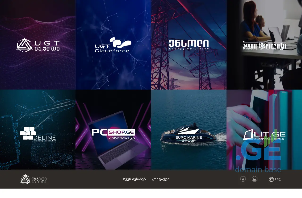 Screenshot of the site ugtgroup.ge