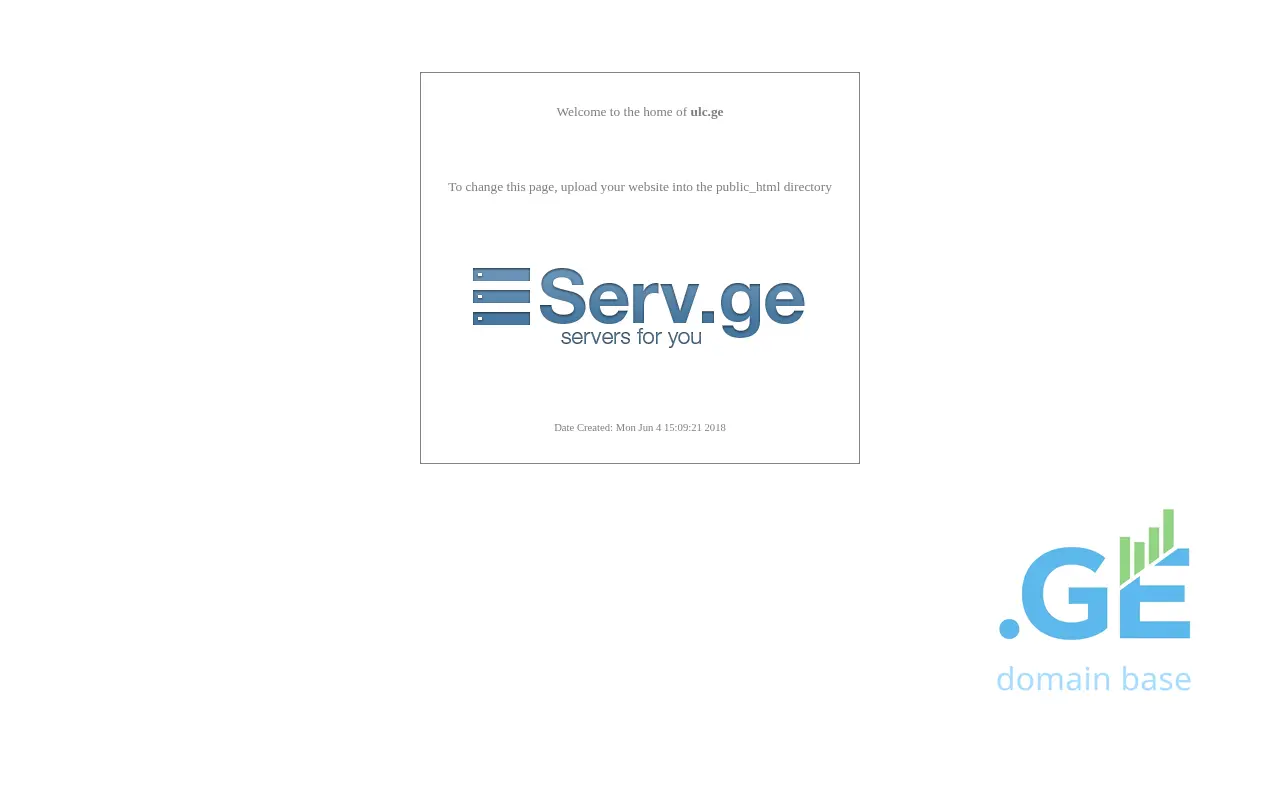 Screenshot of the site ulc.ge
