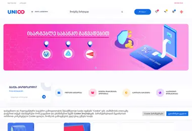 Screenshot of unico.ge