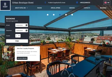 Screenshot of urbanhotel.ge