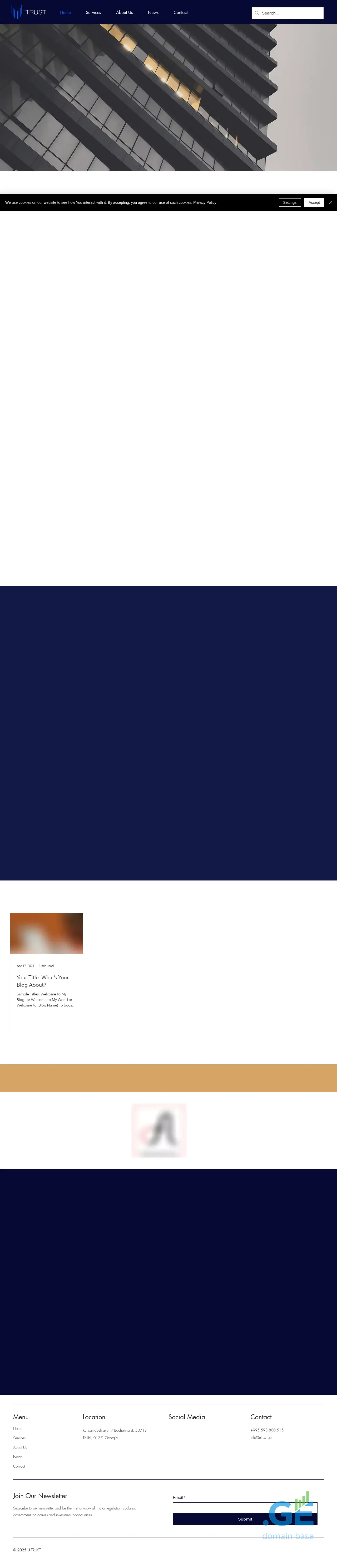 Screenshot of the site utrust.ge
