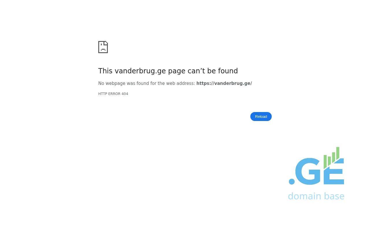 Screenshot of the site vanderbrug.ge