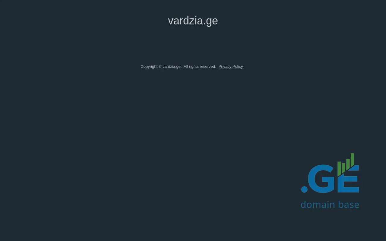 Screenshot of the site vardzia.ge