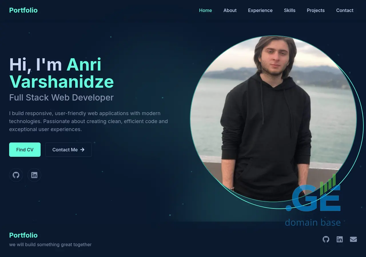 Screenshot of the site varshanidze.ge