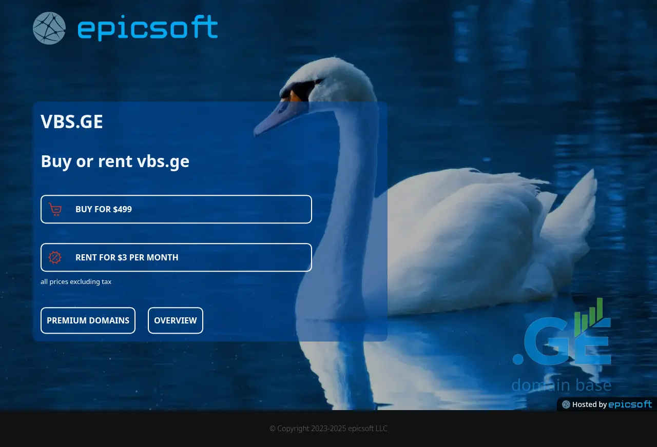 Screenshot of the site vbs.ge