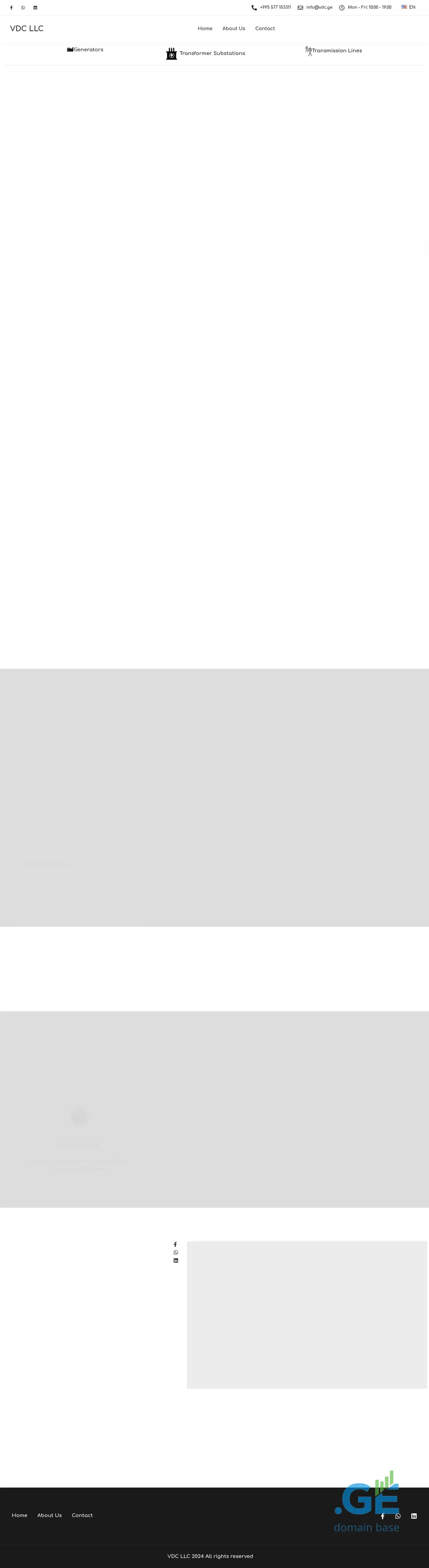 Screenshot of the site vdc.ge