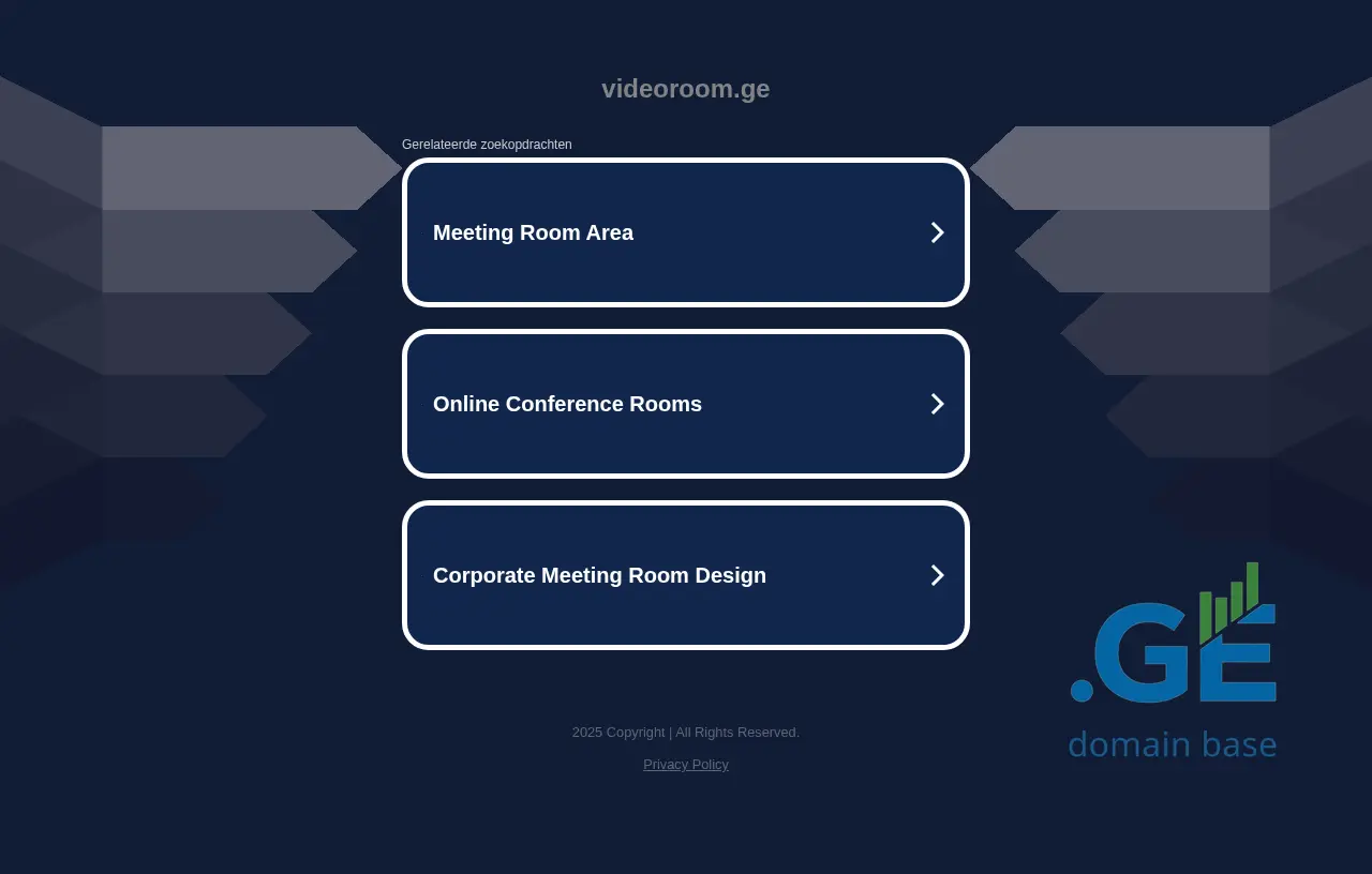 Screenshot of the site videoroom.ge