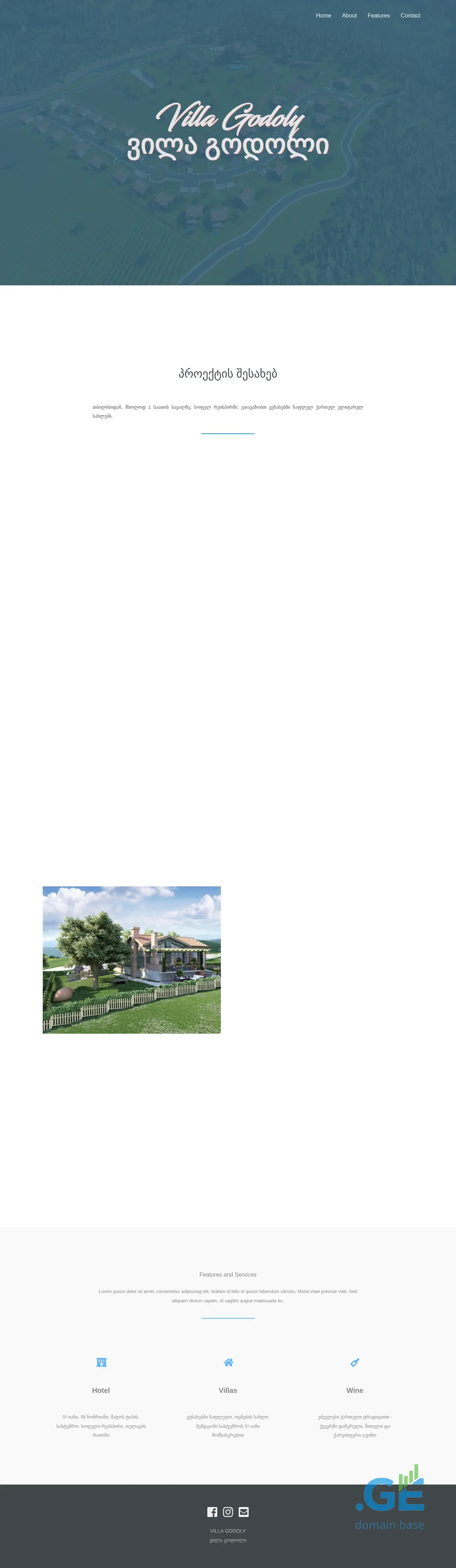 Screenshot of the site villagodoly.ge