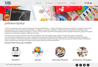 Screenshot of vipprint.ge