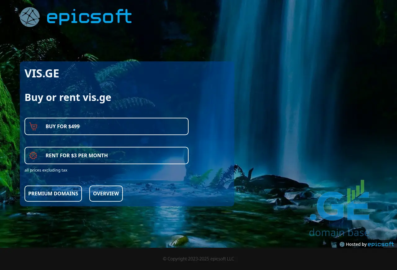 Screenshot of the site vis.ge