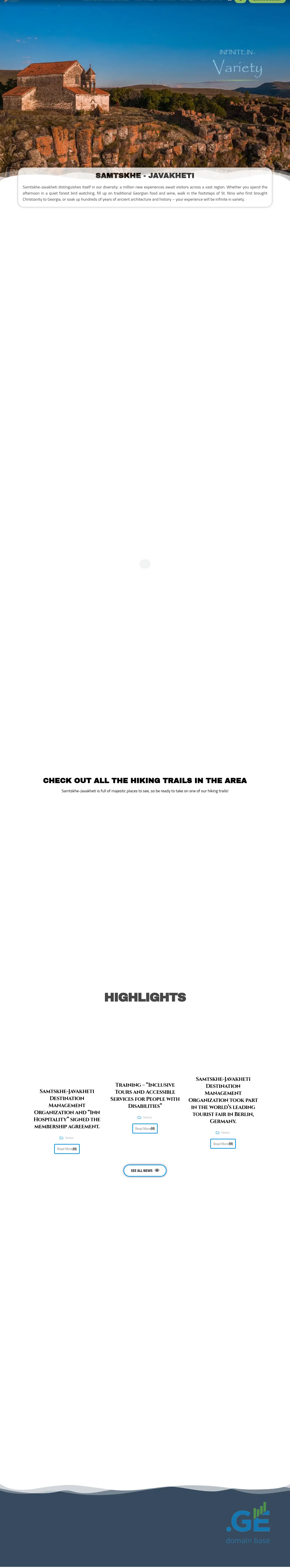 Screenshot of the site visitsj.ge