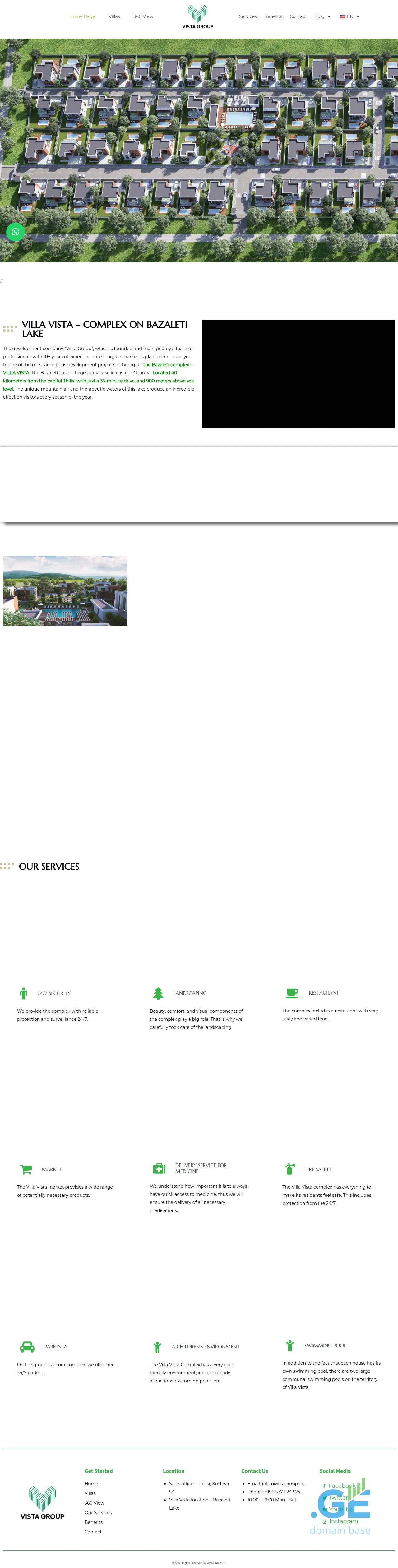Screenshot of the site vistagroup.ge