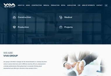Screenshot of vivagroup.ge