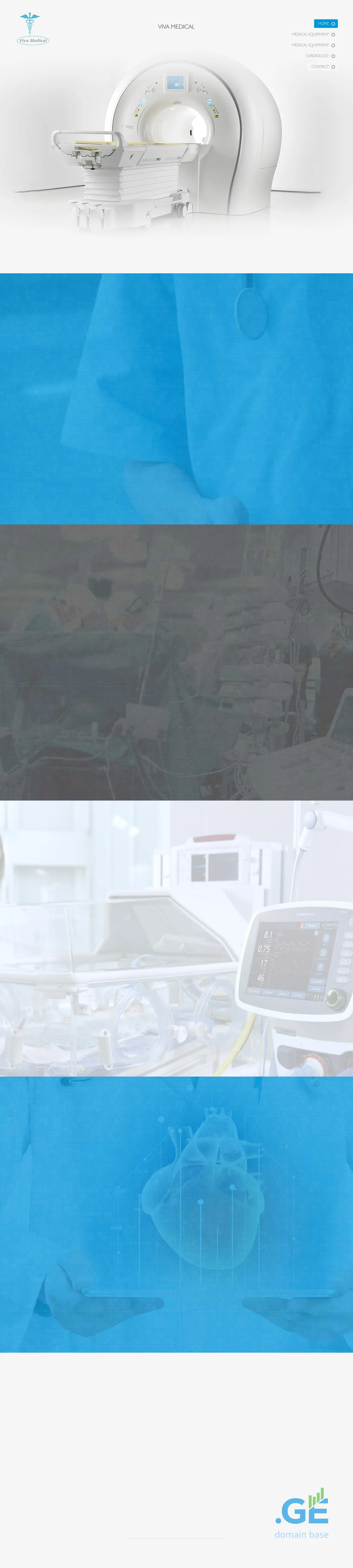 Screenshot of the site vivamedical.ge
