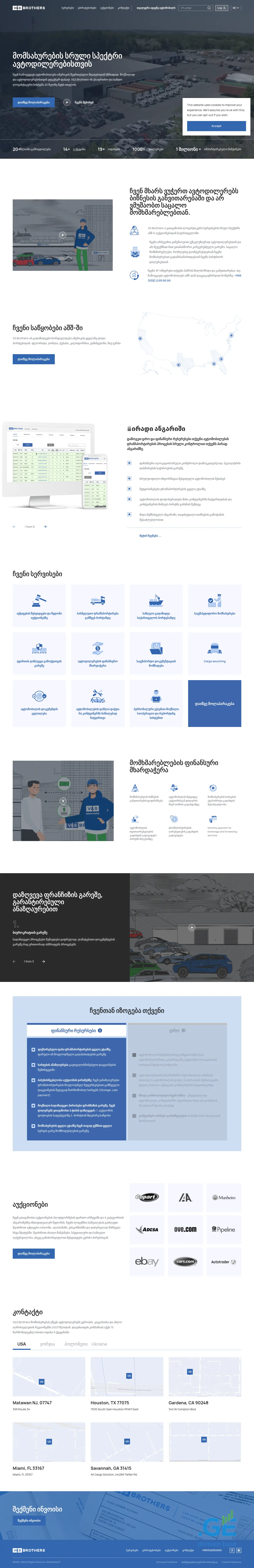 Screenshot of the site vsbrothers.ge