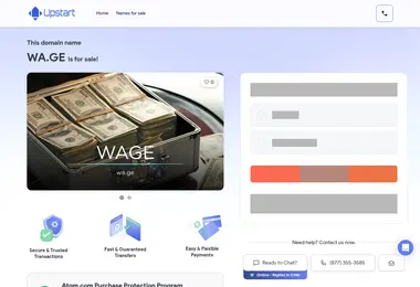 Screenshot of wa.ge
